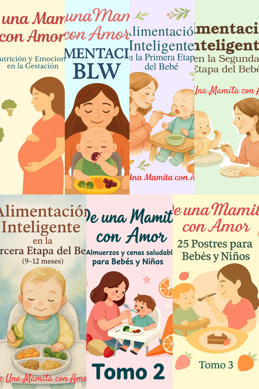 Bundle Completo: Los 7 Libros De Una Mamita Con Amor - collage de portadas
